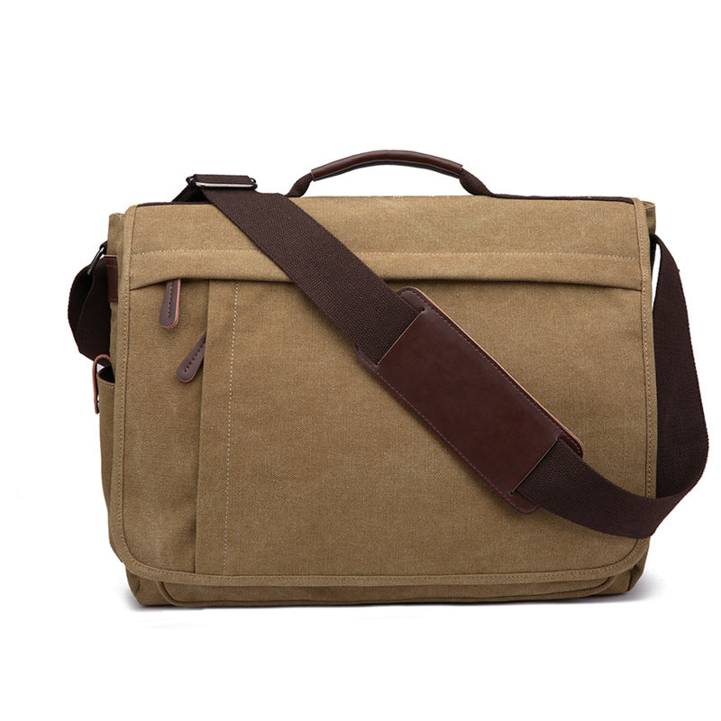Men's Canvas Practical Business Computer Large Size Men's Shoulder Bags
