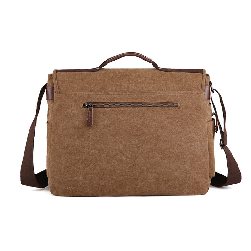 Men's Canvas Practical Business Computer Large Size Men's Shoulder Bags