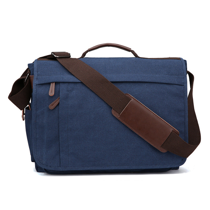 Men's Canvas Practical Business Computer Large Size Men's Shoulder Bags
