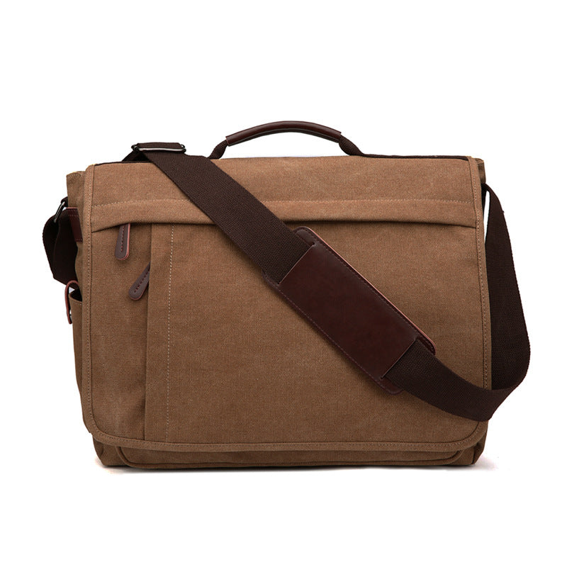 Men's Canvas Practical Business Computer Large Size Men's Shoulder Bags