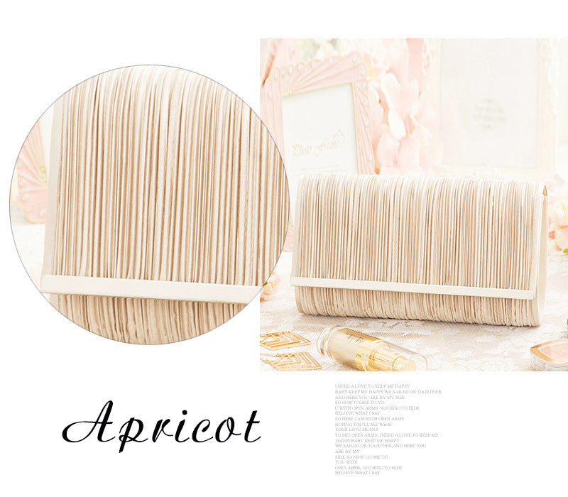 Women's Party Pleated Jewelry Simple Cocktail Women's Clutch