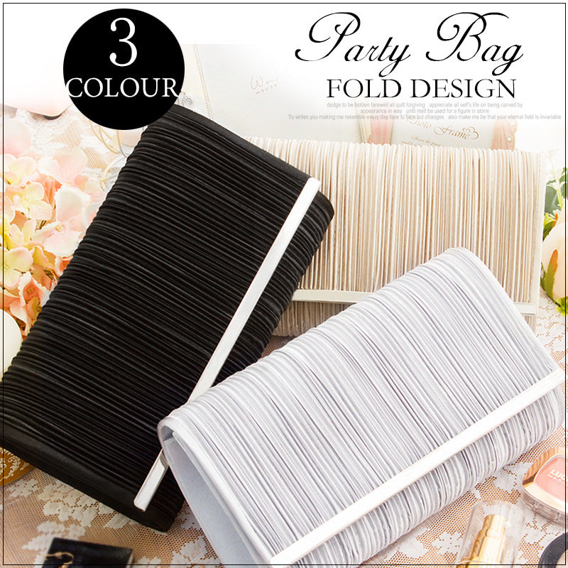 Women's Party Pleated Jewelry Simple Cocktail Women's Clutch