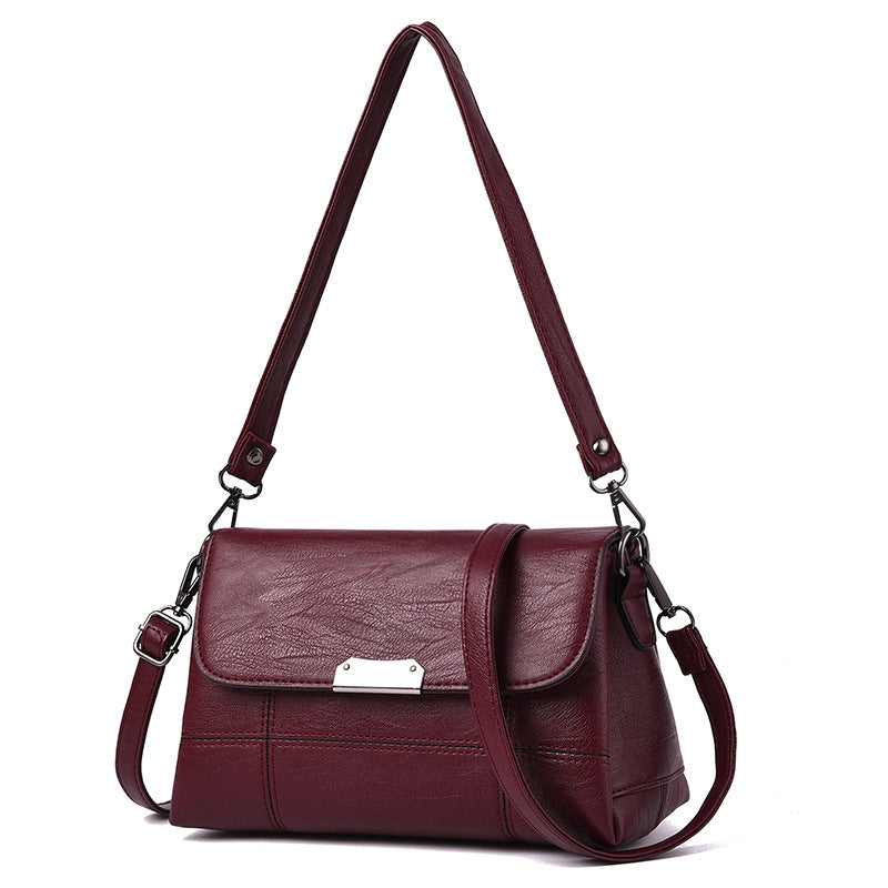 Women's Summer Soft Leather Lady Mom Large Capacity Backpacks