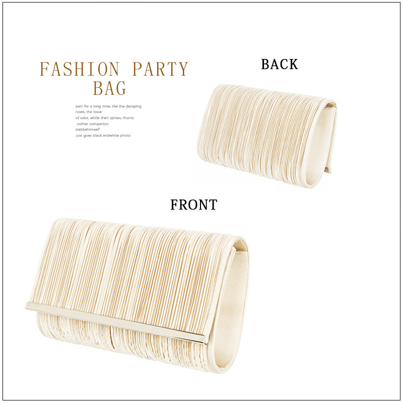 Women's Party Pleated Jewelry Simple Cocktail Women's Clutch