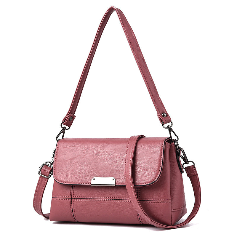 Women's Summer Soft Leather Lady Mom Large Capacity Backpacks