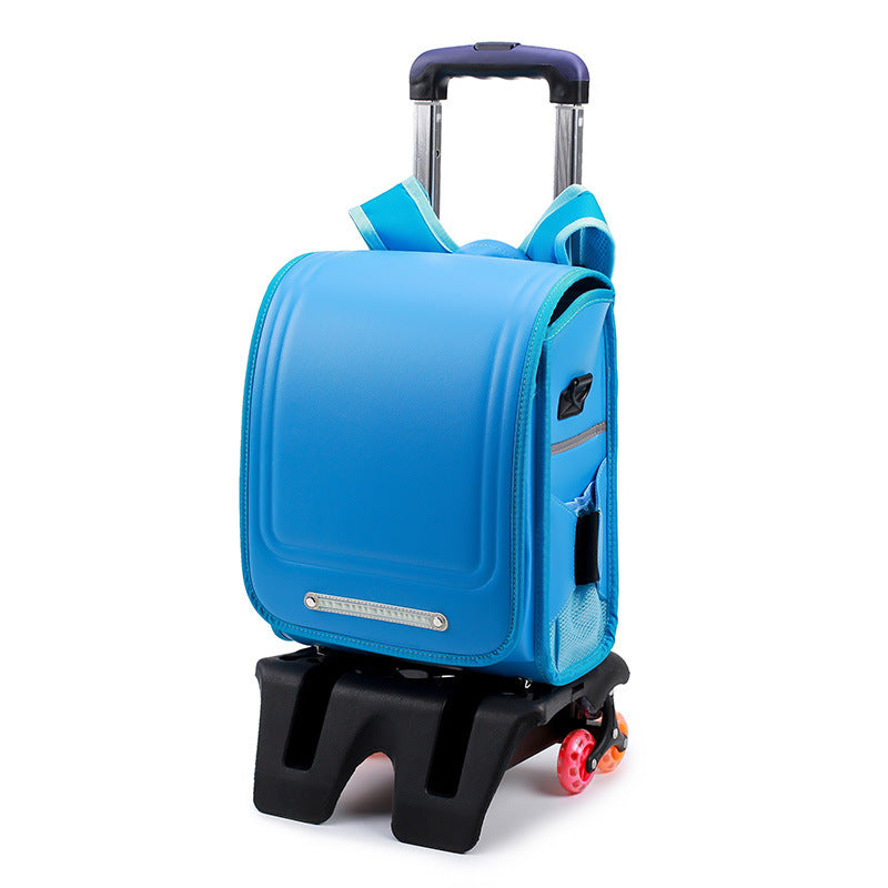 Children's Box Burden Alleviation Waterproof Spine Protection Large Primary School Bag