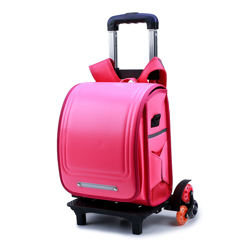 Children's Box Burden Alleviation Waterproof Spine Protection Large Primary School Bag