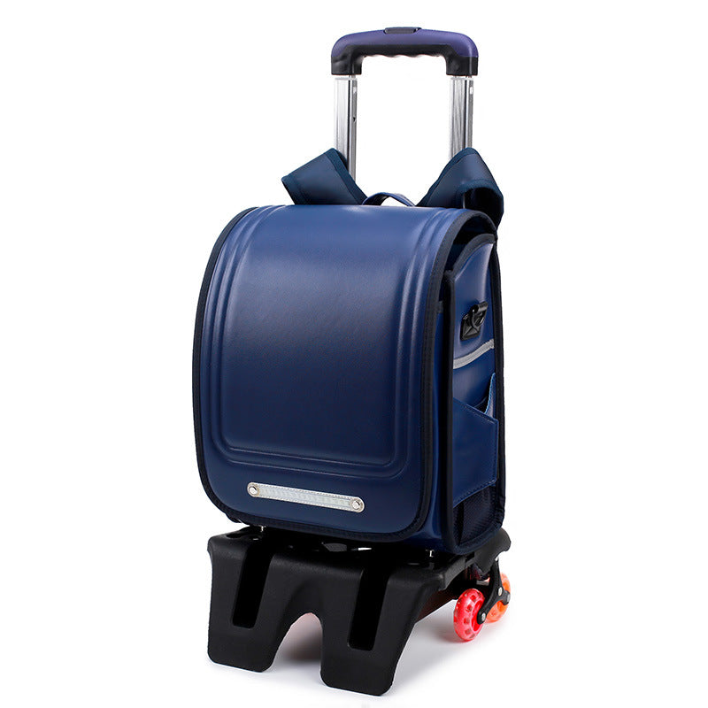 Children's Box Burden Alleviation Waterproof Spine Protection Large Primary School Bag