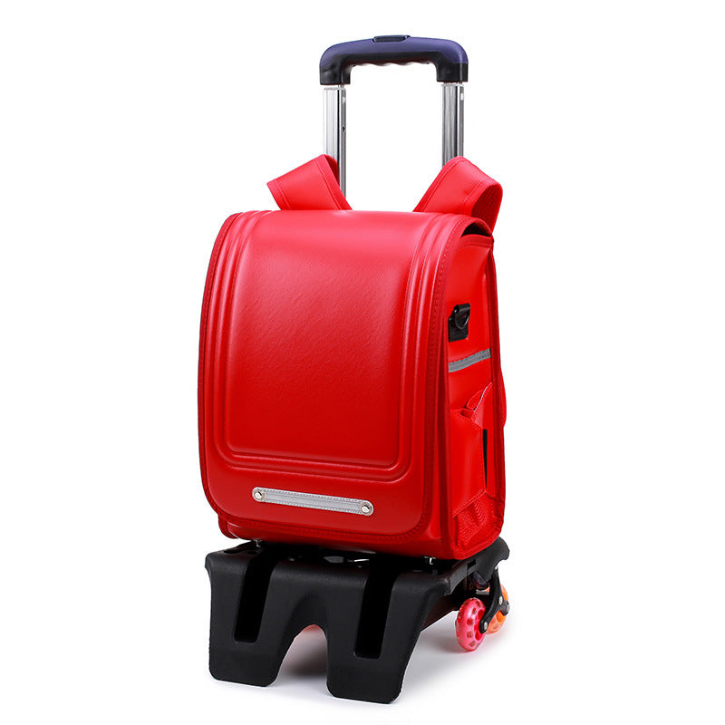 Children's Box Burden Alleviation Waterproof Spine Protection Large Primary School Bag