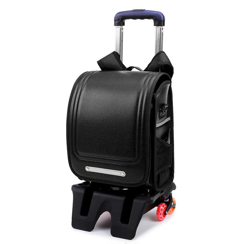 Children's Box Burden Alleviation Waterproof Spine Protection Large Primary School Bag