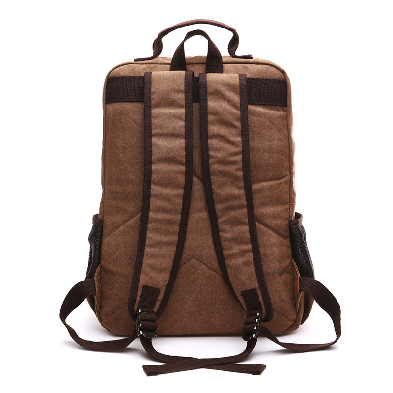 Men's Large Capacity Canvas Fashion Style Universal Backpack