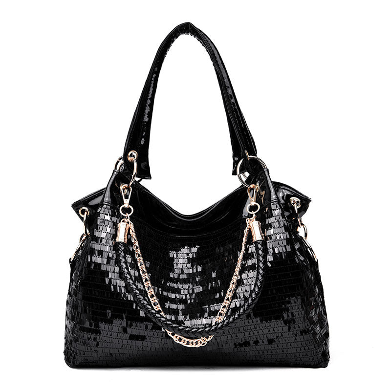 Stylish Women's Sequined Fashion Trendy Large Men's Chest Bag