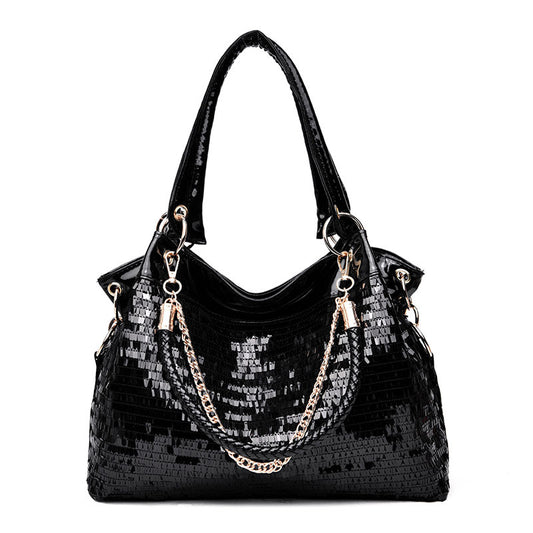 Stylish Women's Sequined Fashion Trendy Large Men's Chest Bag