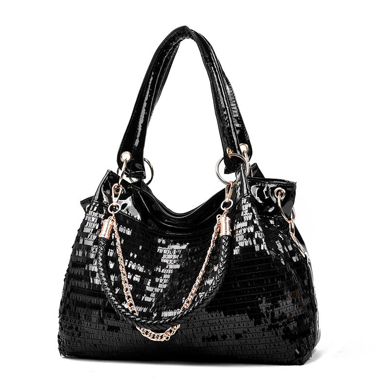 Stylish Women's Sequined Fashion Trendy Large Men's Chest Bag