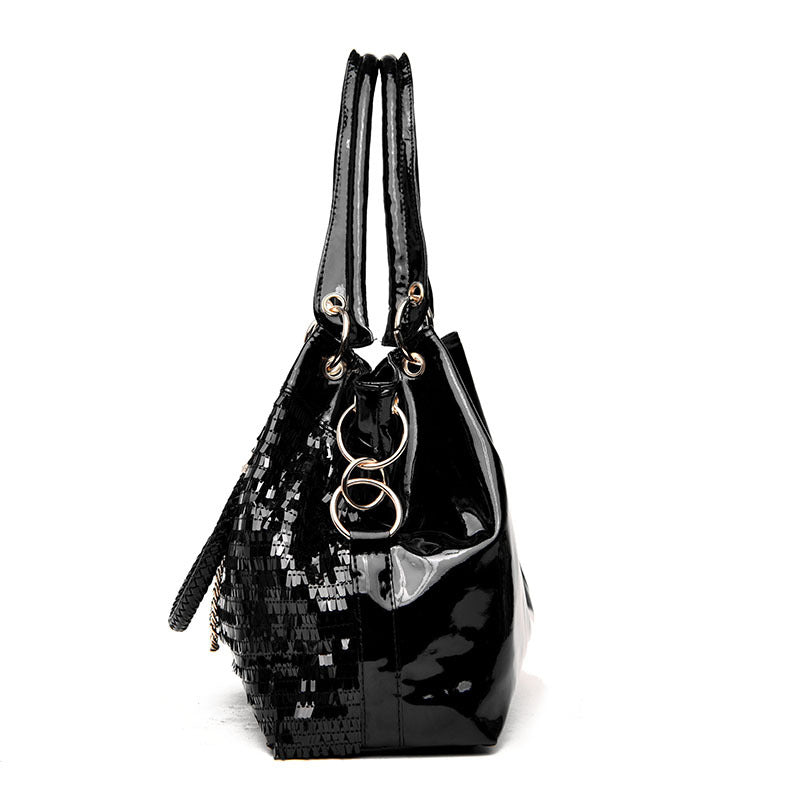 Stylish Women's Sequined Fashion Trendy Large Men's Chest Bag