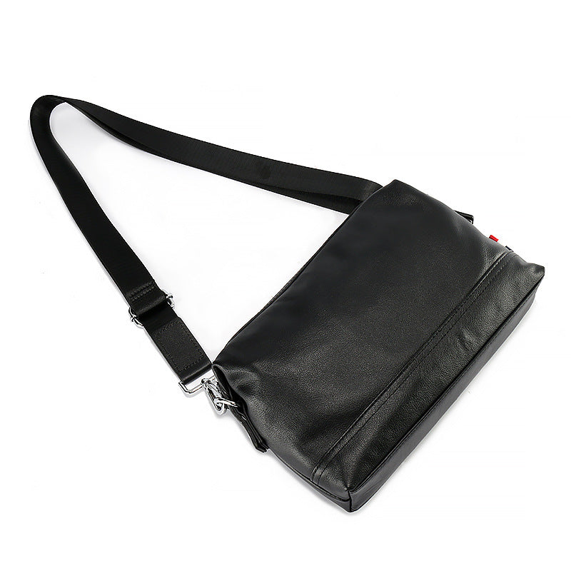 Men's Horizontal First Layer Cowhide Napa Trendy Business Men's Bags