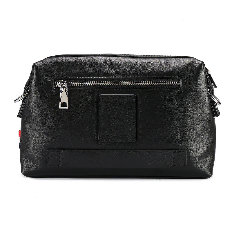 Men's Horizontal First Layer Cowhide Napa Trendy Business Men's Bags
