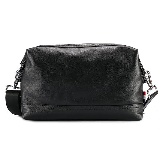 Men's Horizontal First Layer Cowhide Napa Trendy Business Men's Bags