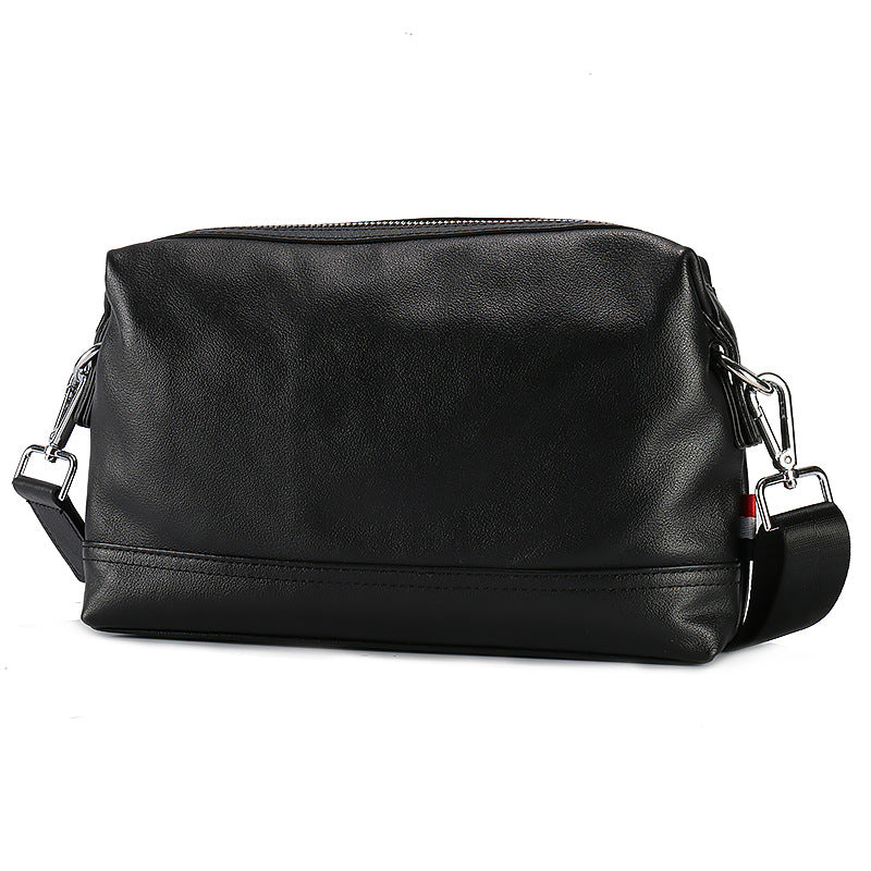 Men's Horizontal First Layer Cowhide Napa Trendy Business Men's Bags