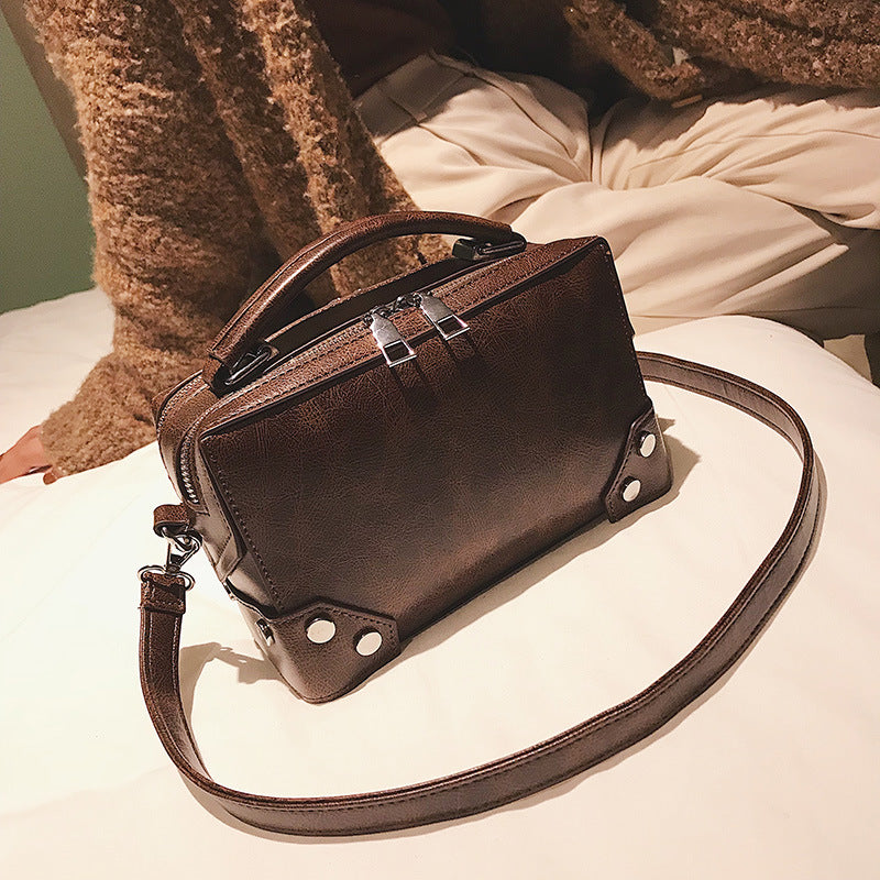 Women's Style Fashionable Retro Easy Matching Boston Shoulder Bags