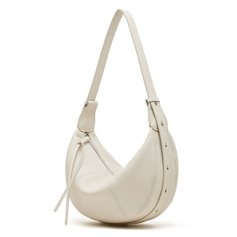 Women's Genuine Leather Underarm Large Capacity Dumpling Shoulder Bags