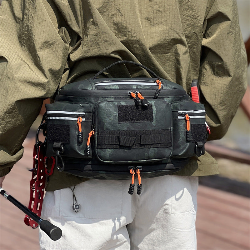 Men's Large Capacity Riding Motorcycle Fishing Gear Lure Men's Fanny Pack