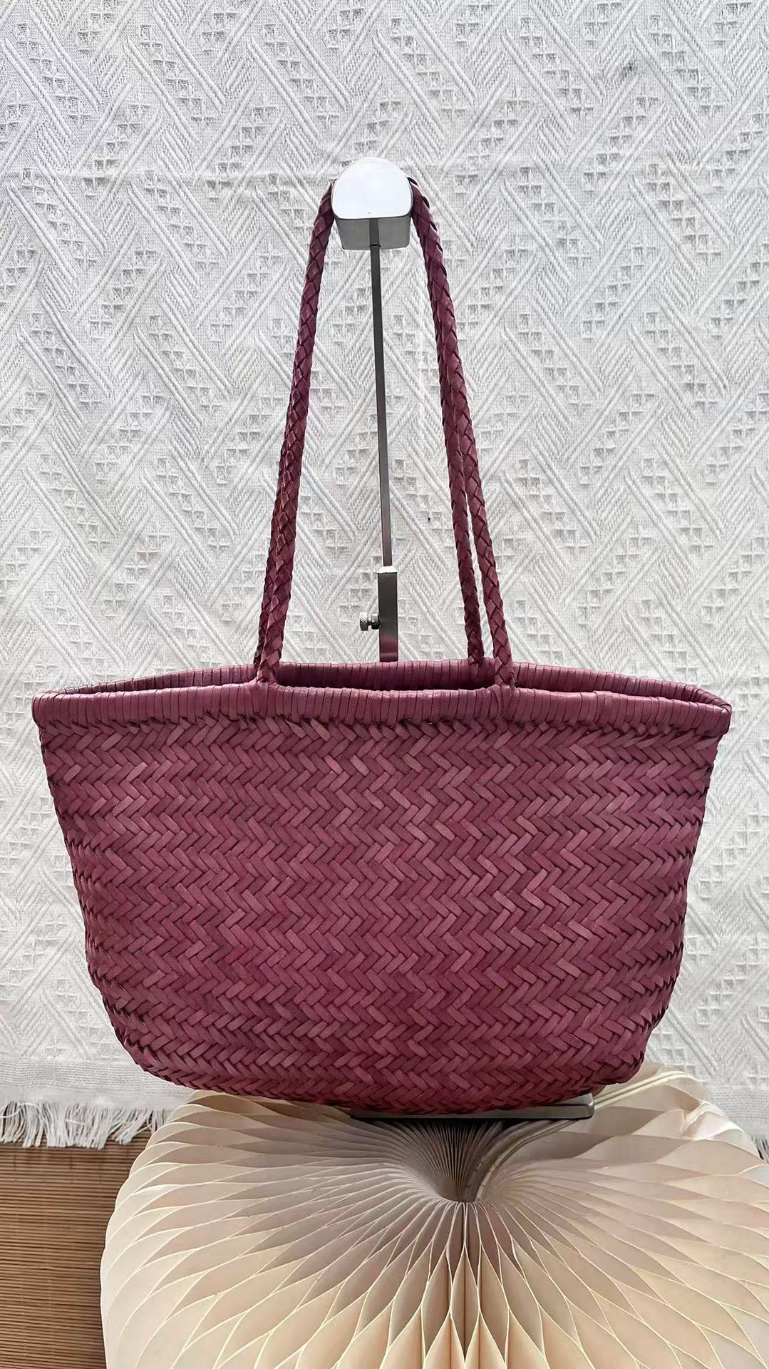 Genuine Leather French Food Basket Layer Women's Handbag