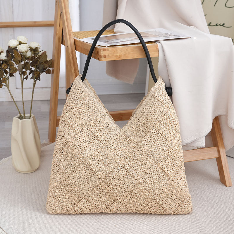 Women's Woven Portable Seaside Vacation Beach Urban Women's Shoulder Bag