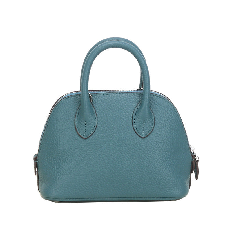 Mini Shell Female Authentic Leather Tactile Women's Messenger Bag