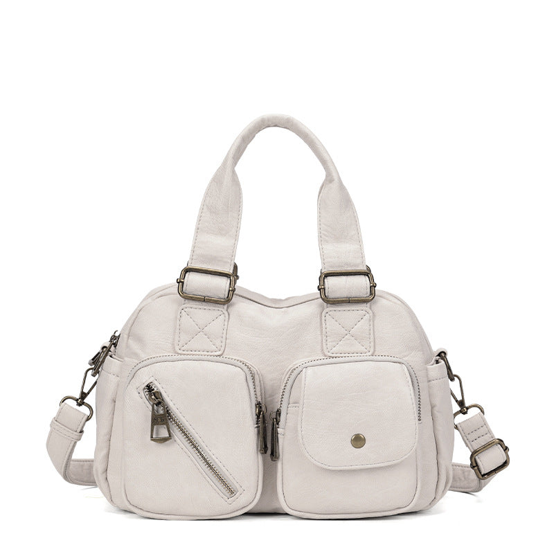 Women's Retro Simple Fashionable Large Capacity Shoulder Bags