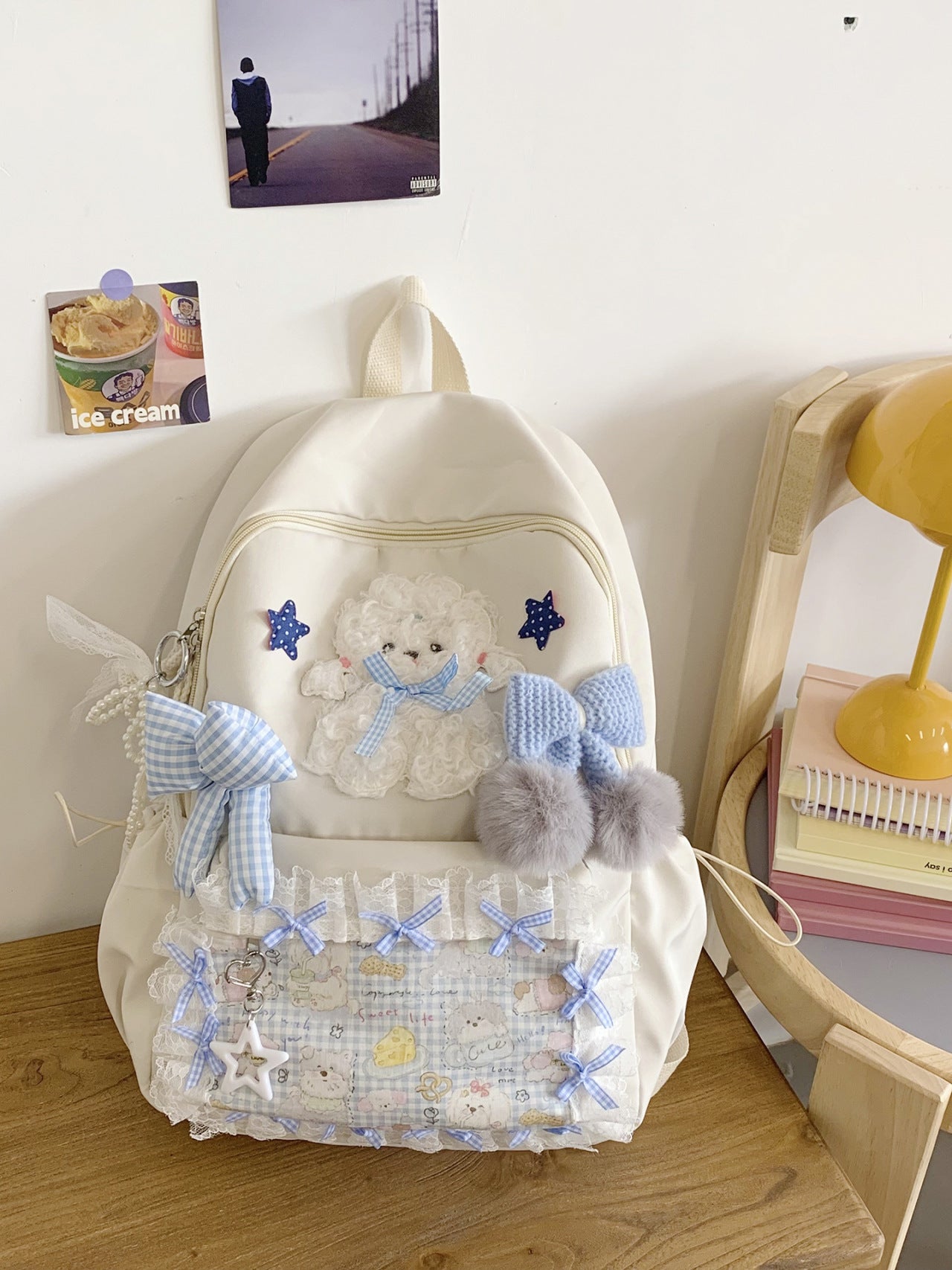 Cute Animation Junior High Princess Simplicity College Student Schoolbag