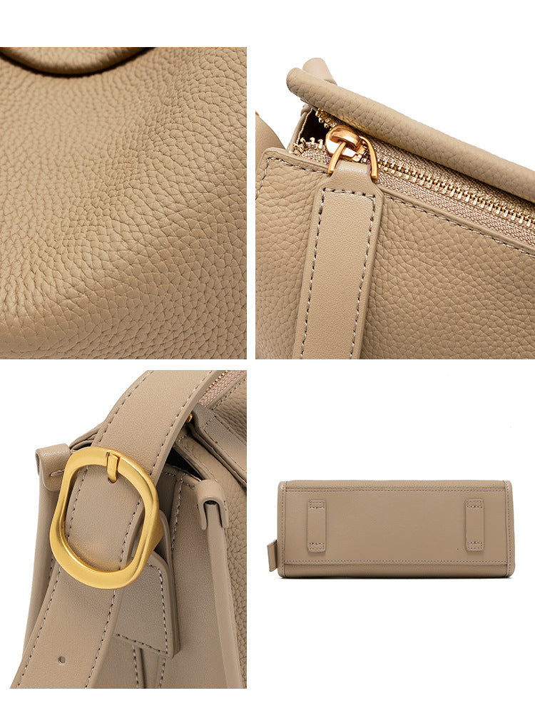 Women's Layer Cowhide Pillow Genuine Leather Fashion Bags