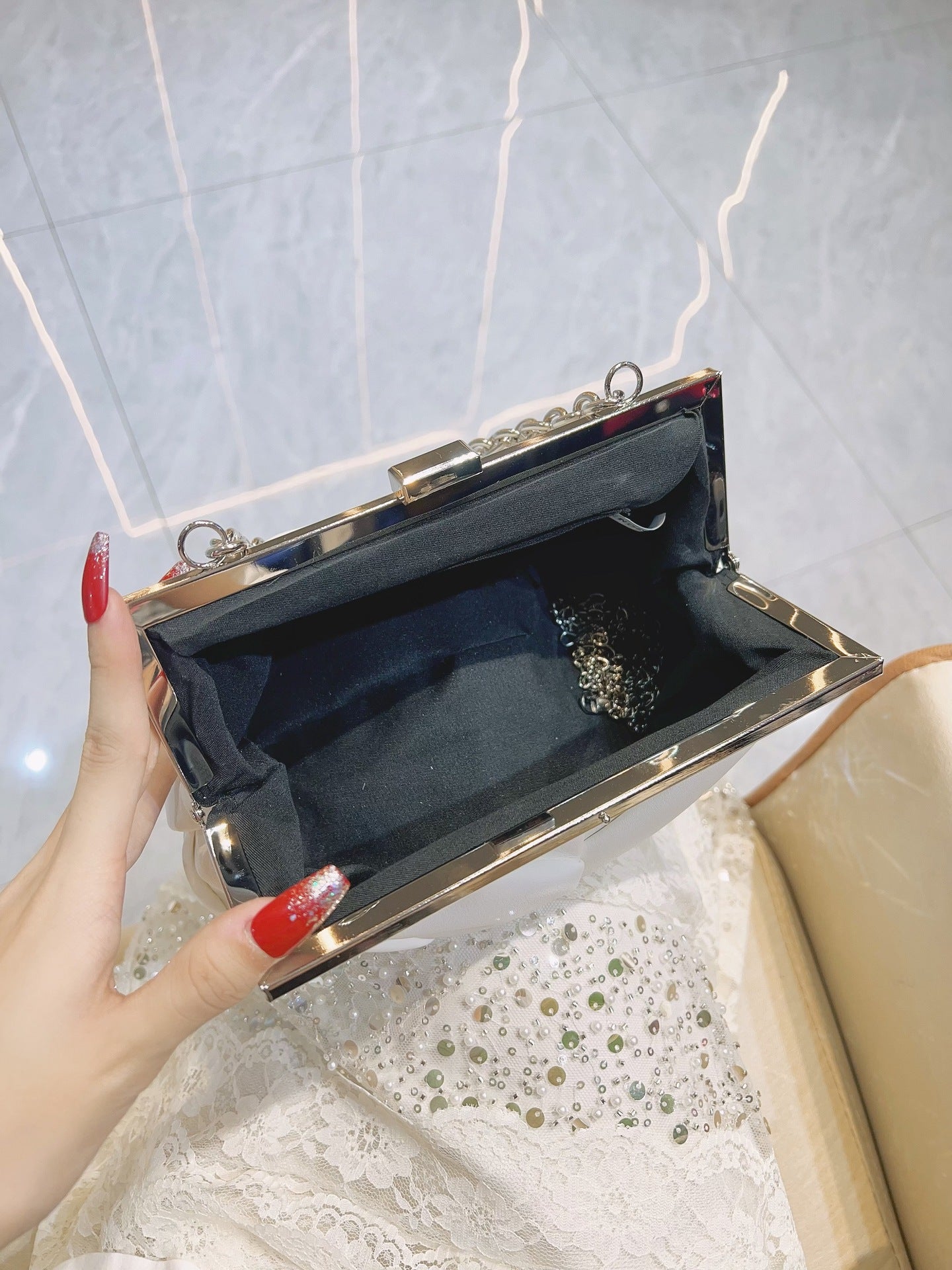 Chain Clutch Female Banquet Cheongsam Dress Dinner Bag