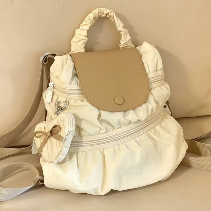 Button Cloud Female College Style Campus Commuter Women's Shoulder Bag