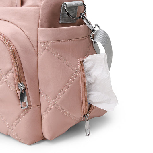 Maternity Mother Plaid Fabric Clothing Storage Milk Bottle Insulation Mummy Bag
