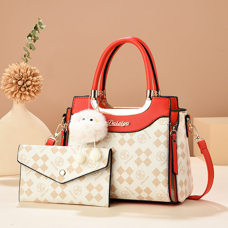 Simple High Sense Mother Fashionable Printed Shoulder Bags