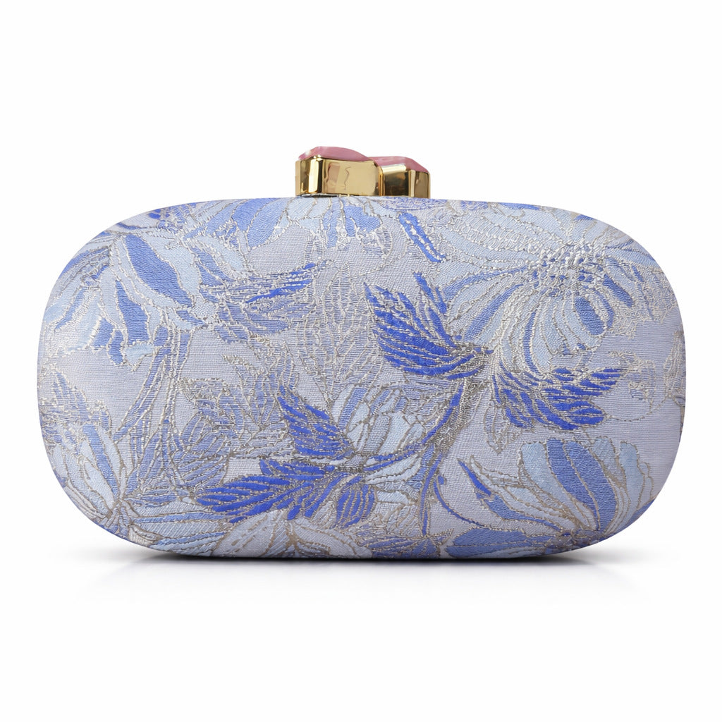 Innovative Women's Flower Cloth Modeling Clutch Dinner Bag