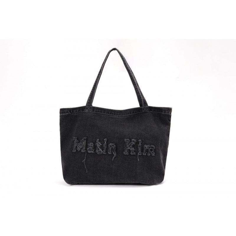 Denim Canvas Zhang Large Capacity Totes Women's Shoulder Bag