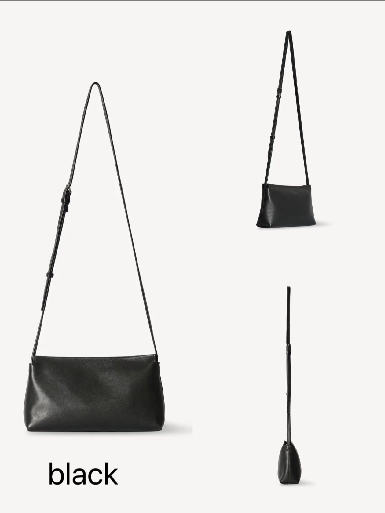 Italy Calf Skin Minimalist Niche Soft Leather Fashion Women's Messenger Bag
