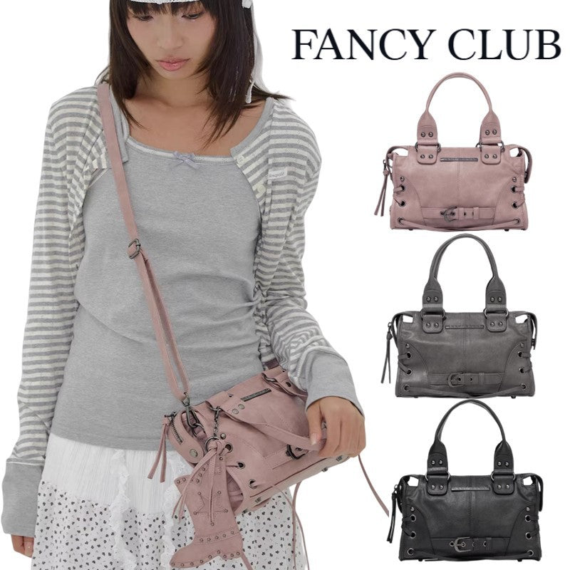 Trendy Niche Locomotive Style Large Capacity Women's Shoulder Bag