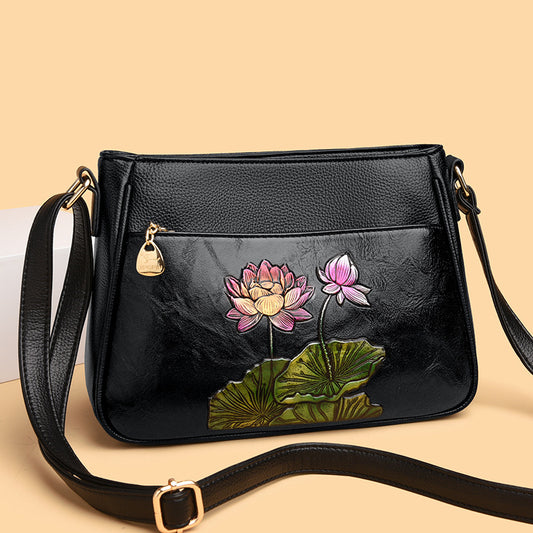 Women's Trendy Ethnic Style Retro Embossing Carved Artistic Bags