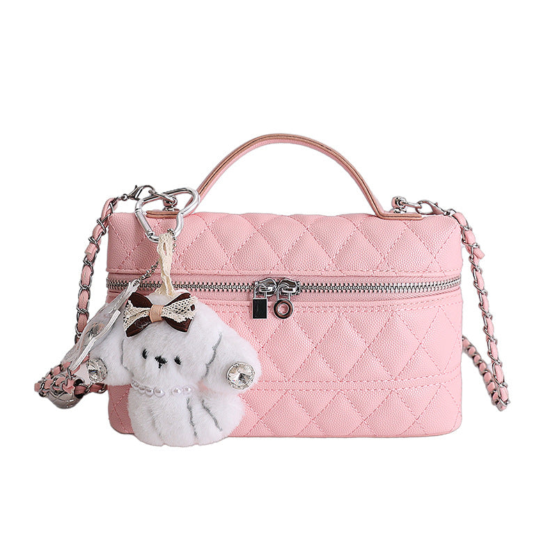 Women's Design Simple Elegant Diamond High-grade Small Square Bag