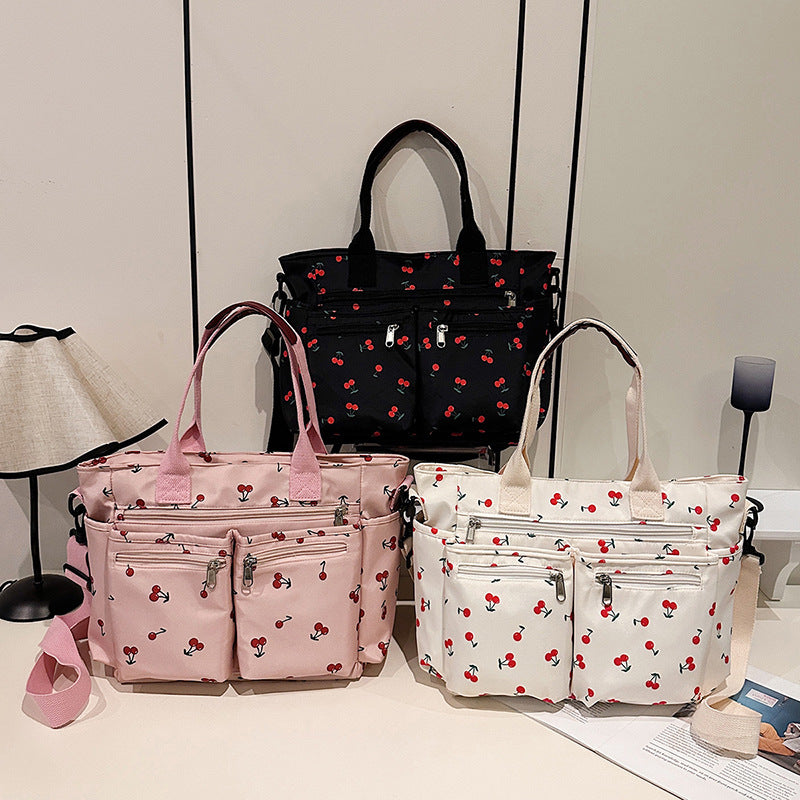 Fashion Printed Cherry Large Capacity Female For Women's Shoulder Bag