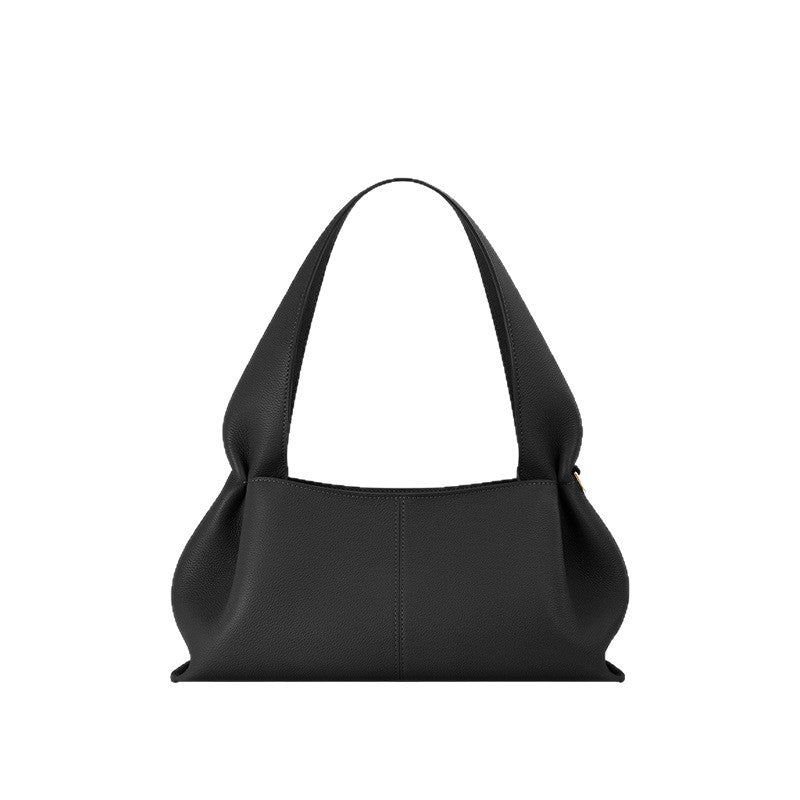 Women's Minority Fashion Trendy Portable Cloud High-grade Litchi Pattern Design Sense Women's Handbag