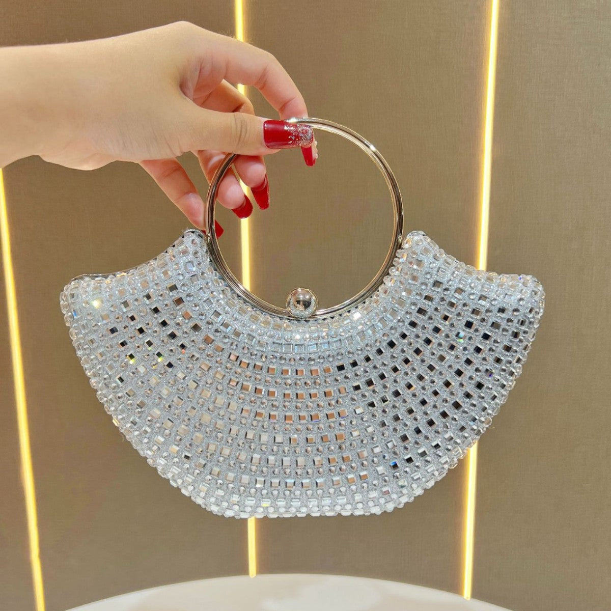 Women's Rhinestone Fashion Temperament Versatile High Sense Bags