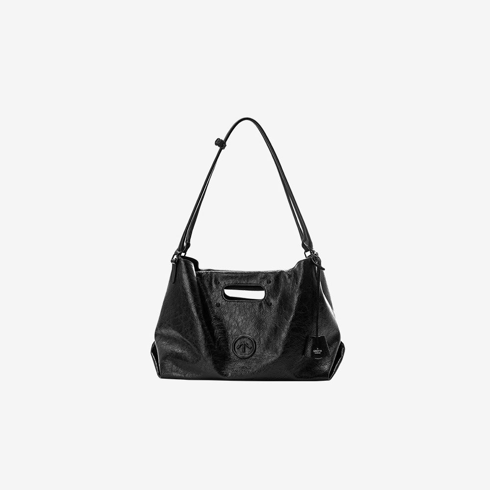 Women's Large Capacity Commuter Cowhide Portable Soft Women's Shoulder Bag