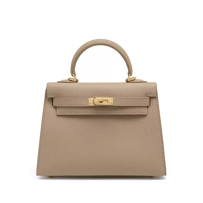Women's Kelly Genuine Leather Palm Print High-grade Women's Handbag