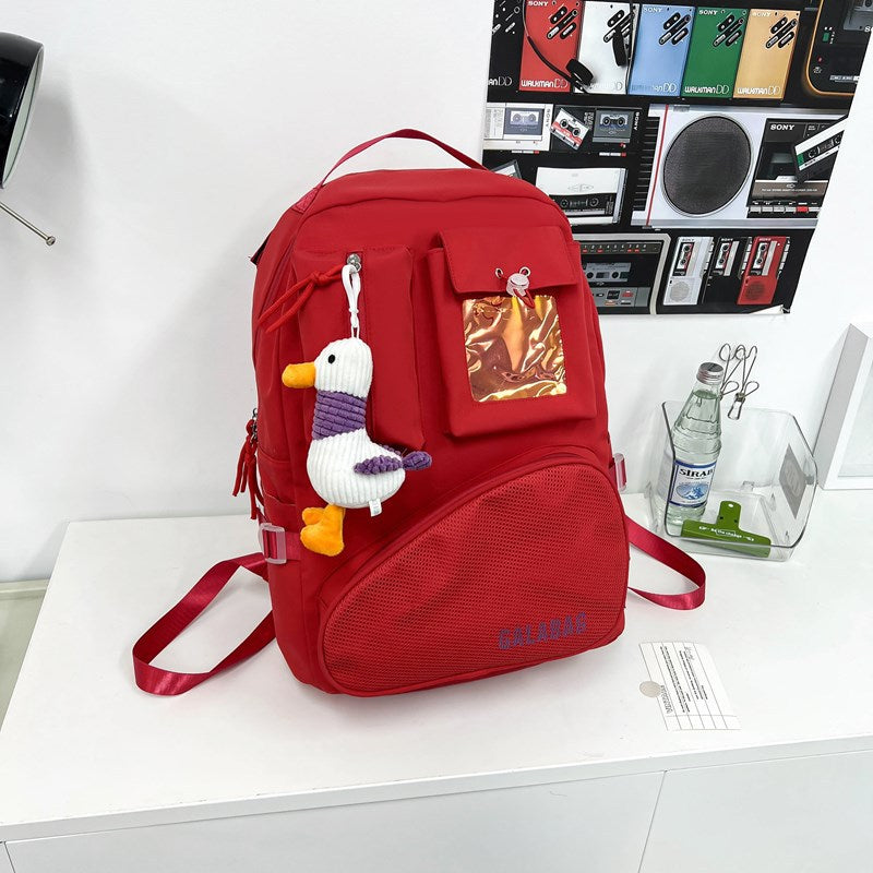Large Capacity Female Niche Solid Color Male Good-looking Independent Sports Backpacks