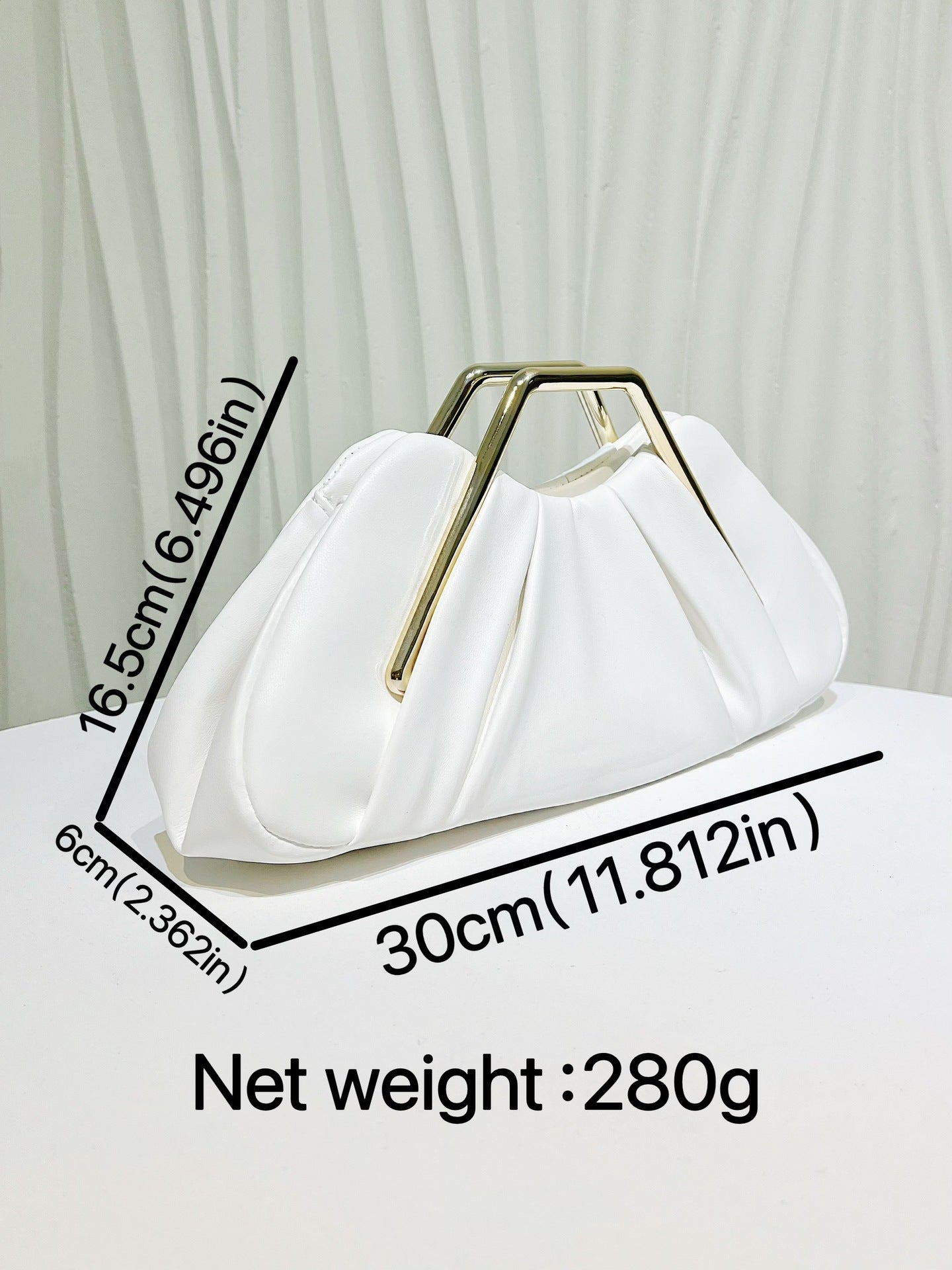 Innovative Women's Fashion Pleated Niche Clutch Dinner Bag