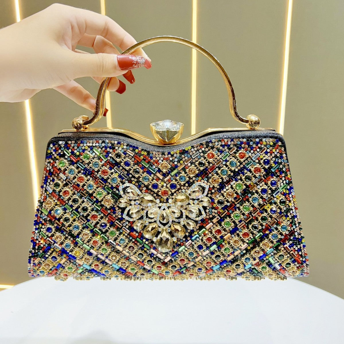Women's Large Capacity High Sense Dress Clutch Dinner Bag